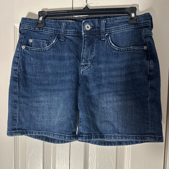 Anthropologie slim boyfriend Denim Blue Women's Shorts - Picture 1 of 5